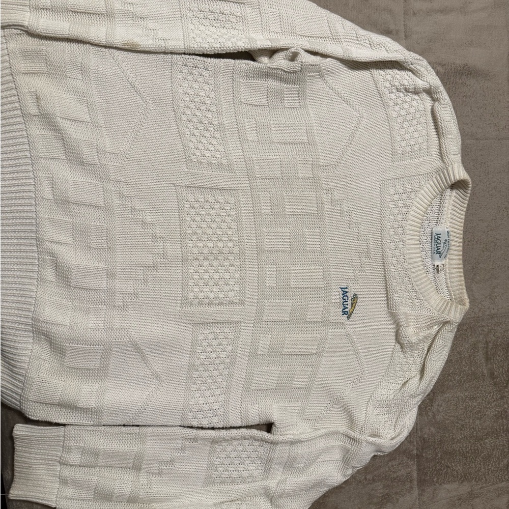 Jaguar Men's White Sweater